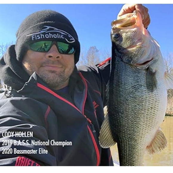 Fishing Outdoors Beanie Watch Skull Cap Stocking Hat Embroidered Logo Black NWT - Picture 2 of 7